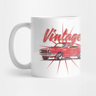 Vintage American Car Mug